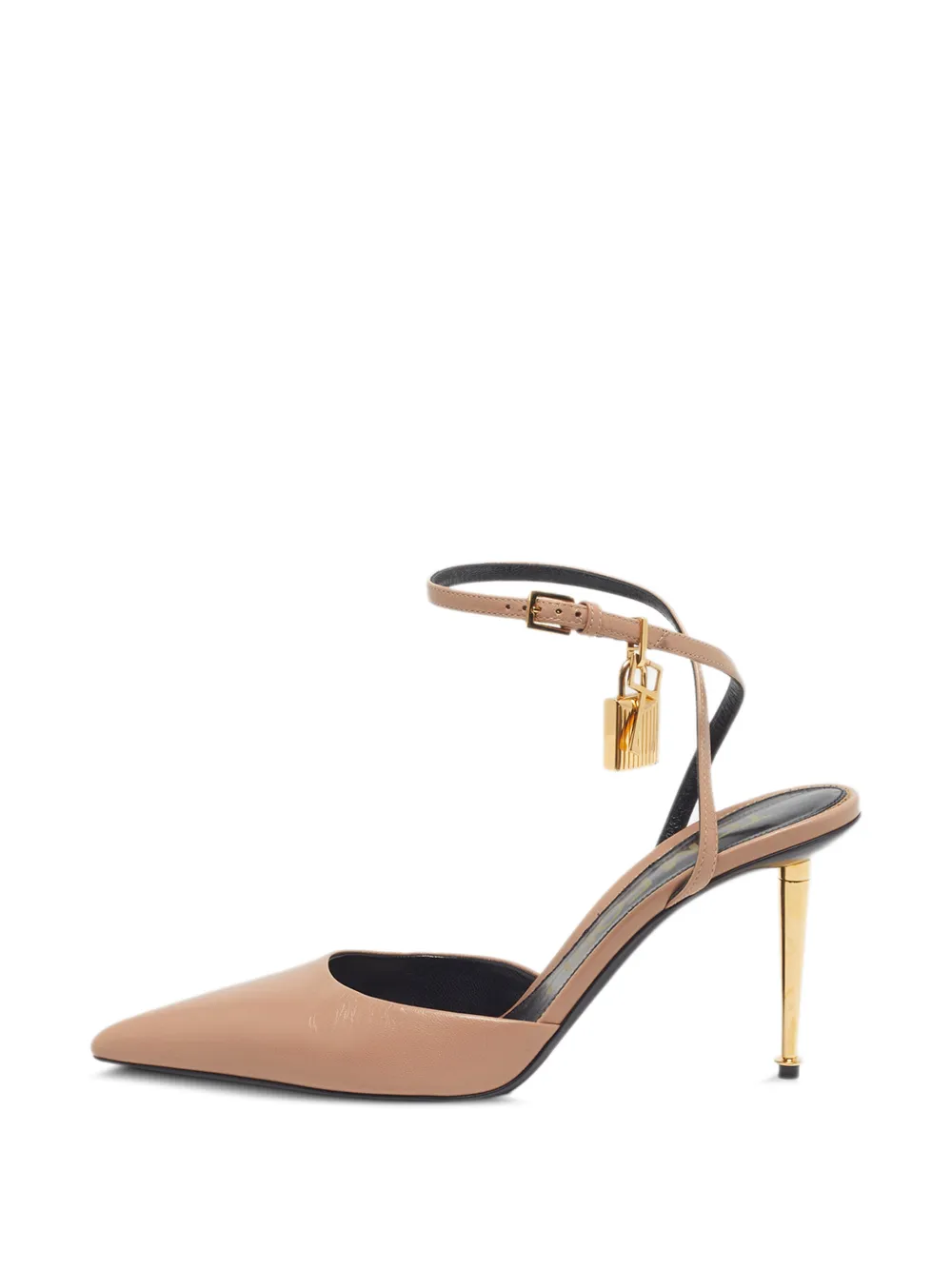 Tom Ford Vintage Padlock wrap-around pumps - Nude