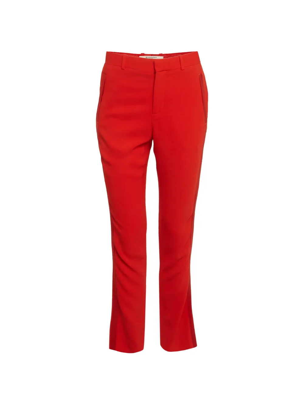 Givenchy Pre-Owned 2013 satin-trim trousers - Rosso