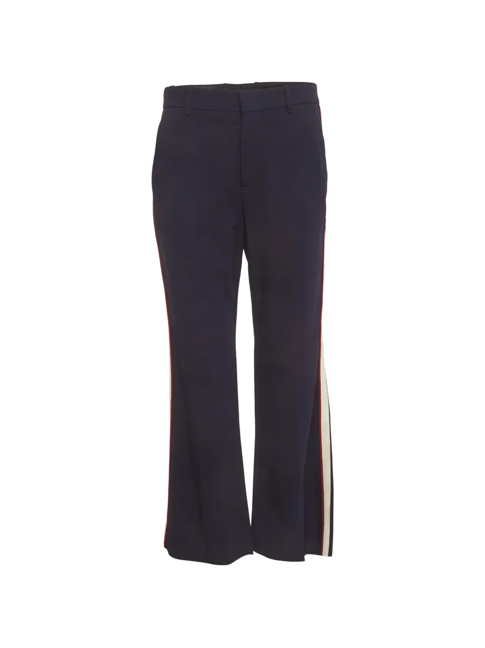 Gucci Pre-Owned side-stripe bootcut trousers - Blu