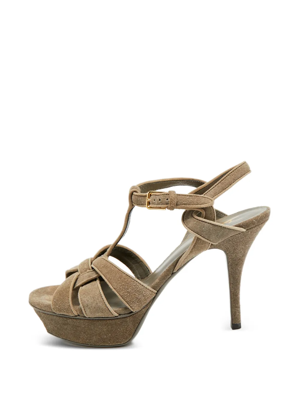 Saint Laurent Pre-Owned Tribute platform sandals - Grau