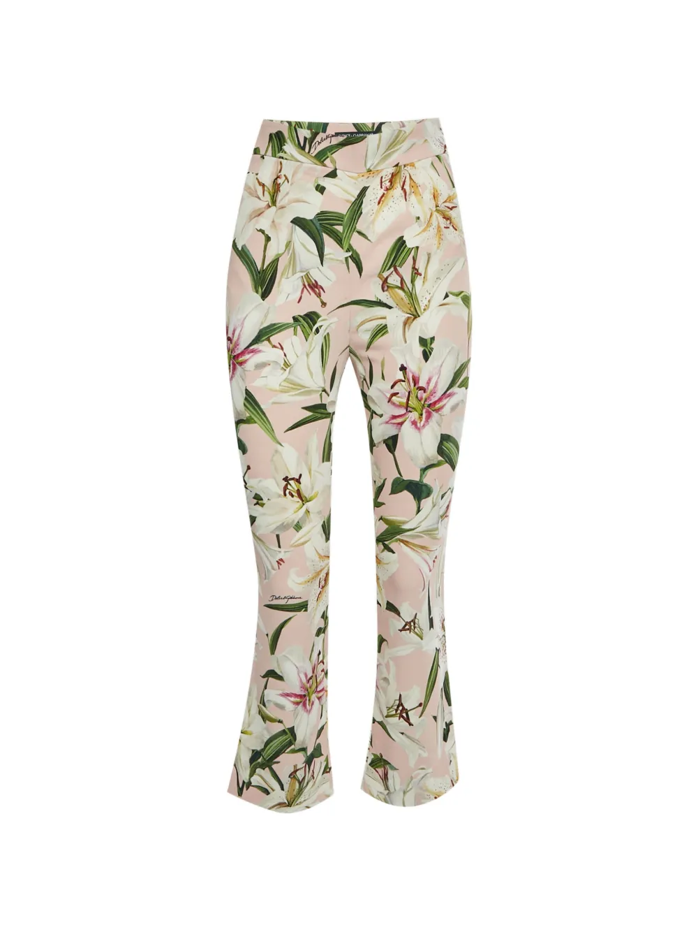 Dolce & Gabbana Pre-Owned Pantaloni dritti con stampa - Rosa