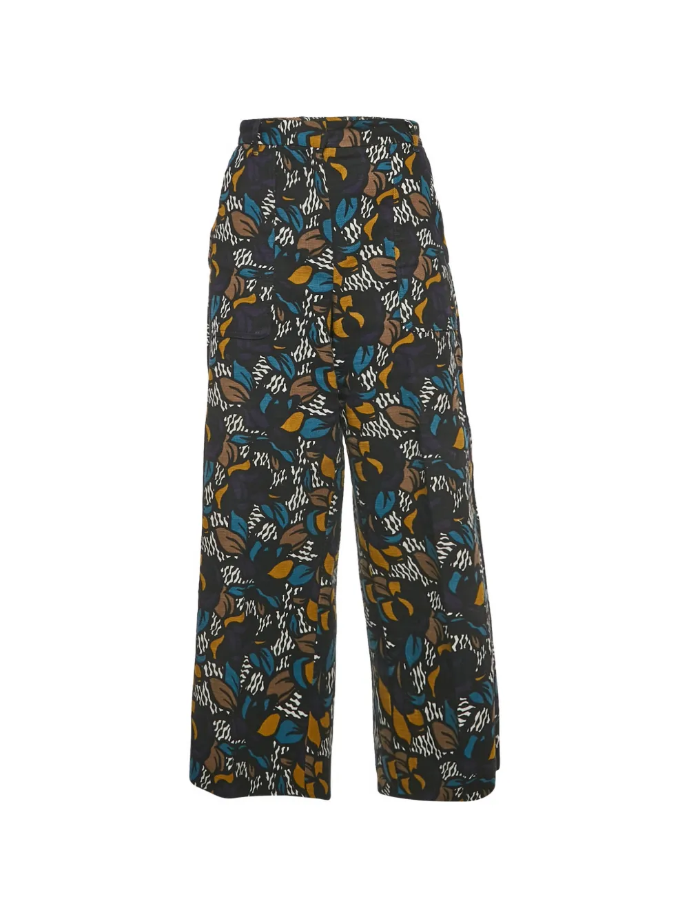'S Max Mara Pantaloni ampi a fiori - Nero