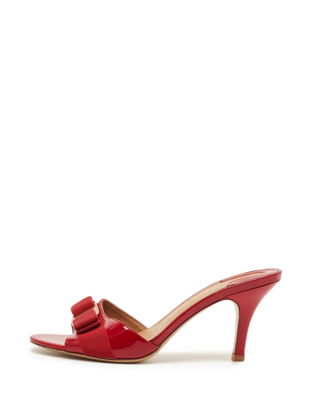 Ferragamo Pre-Owned Vara heeled sandals - Rosso