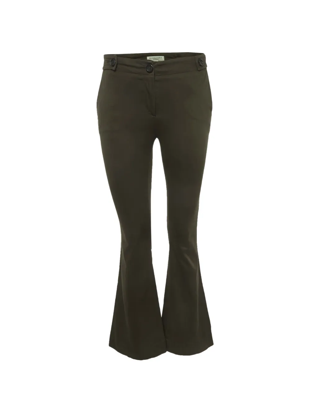 Burberry Pre-Owned Pantaloni svasati - Verde