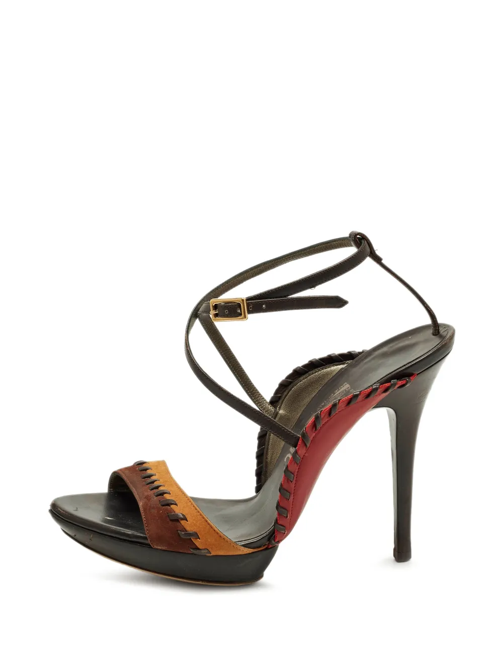 Ferragamo Pre-Owned Sandali con plateau - Nero