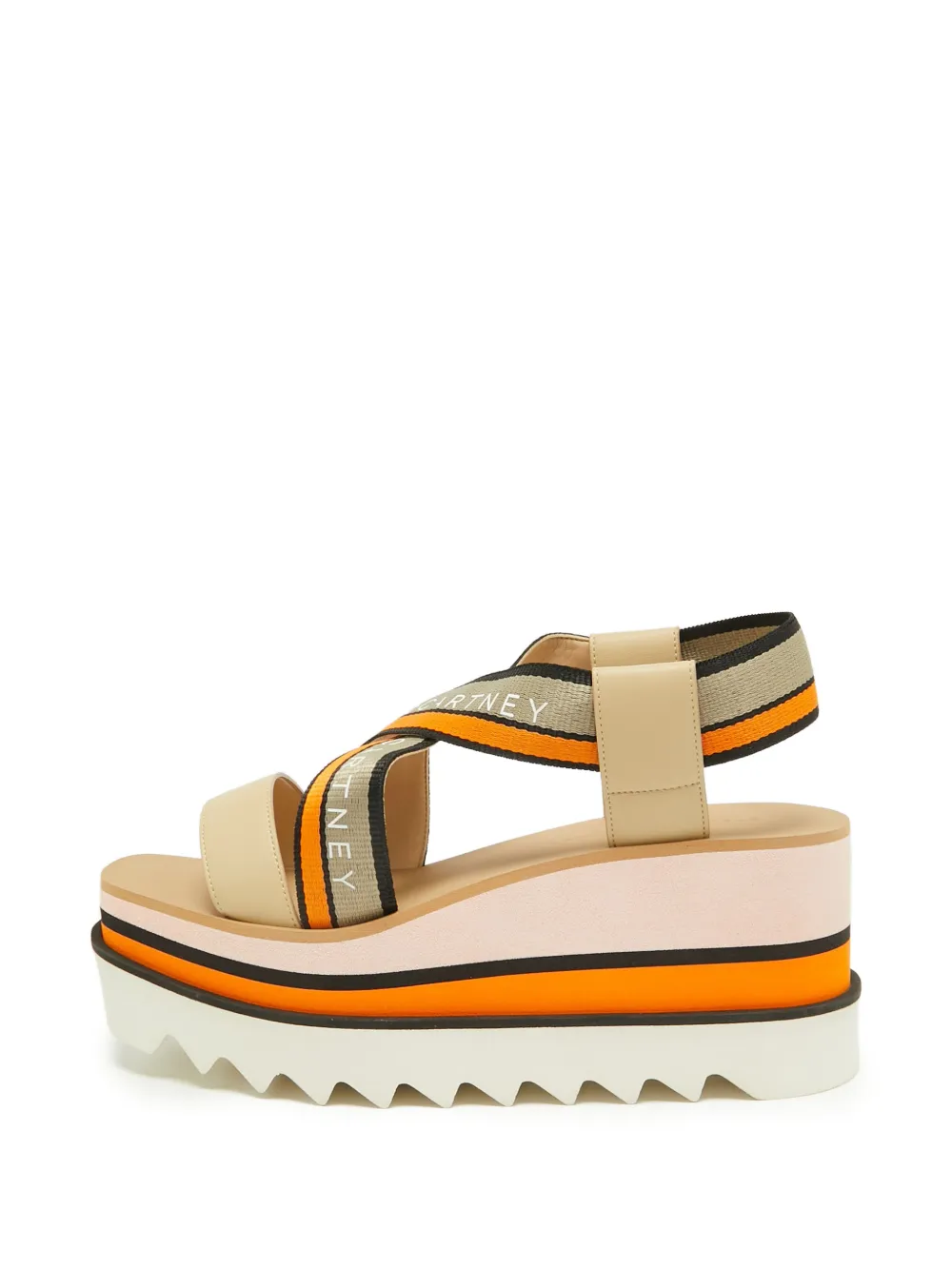 Stella McCartney Pre-Owned Sandali Elyse con plateau - Toni neutri