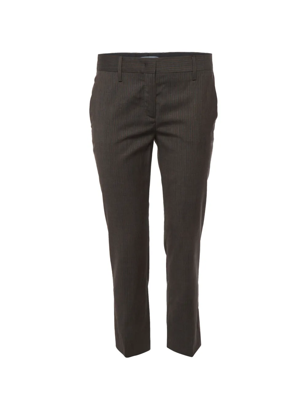 Prada Pre-Owned Pantaloni con stampa gessata - Grigio