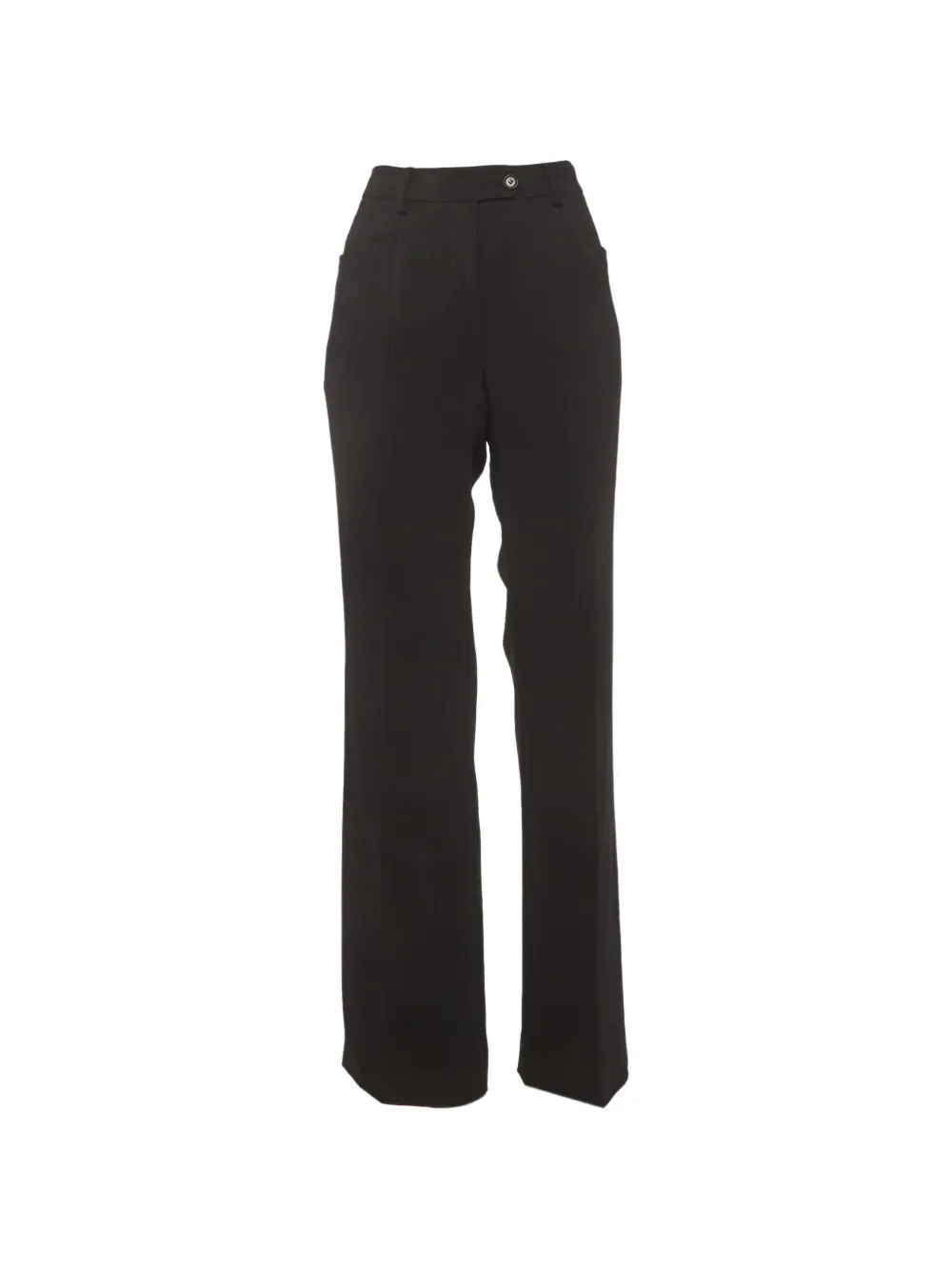 Moschino Pre-Owned Pantaloni dritti sartoriali - Nero