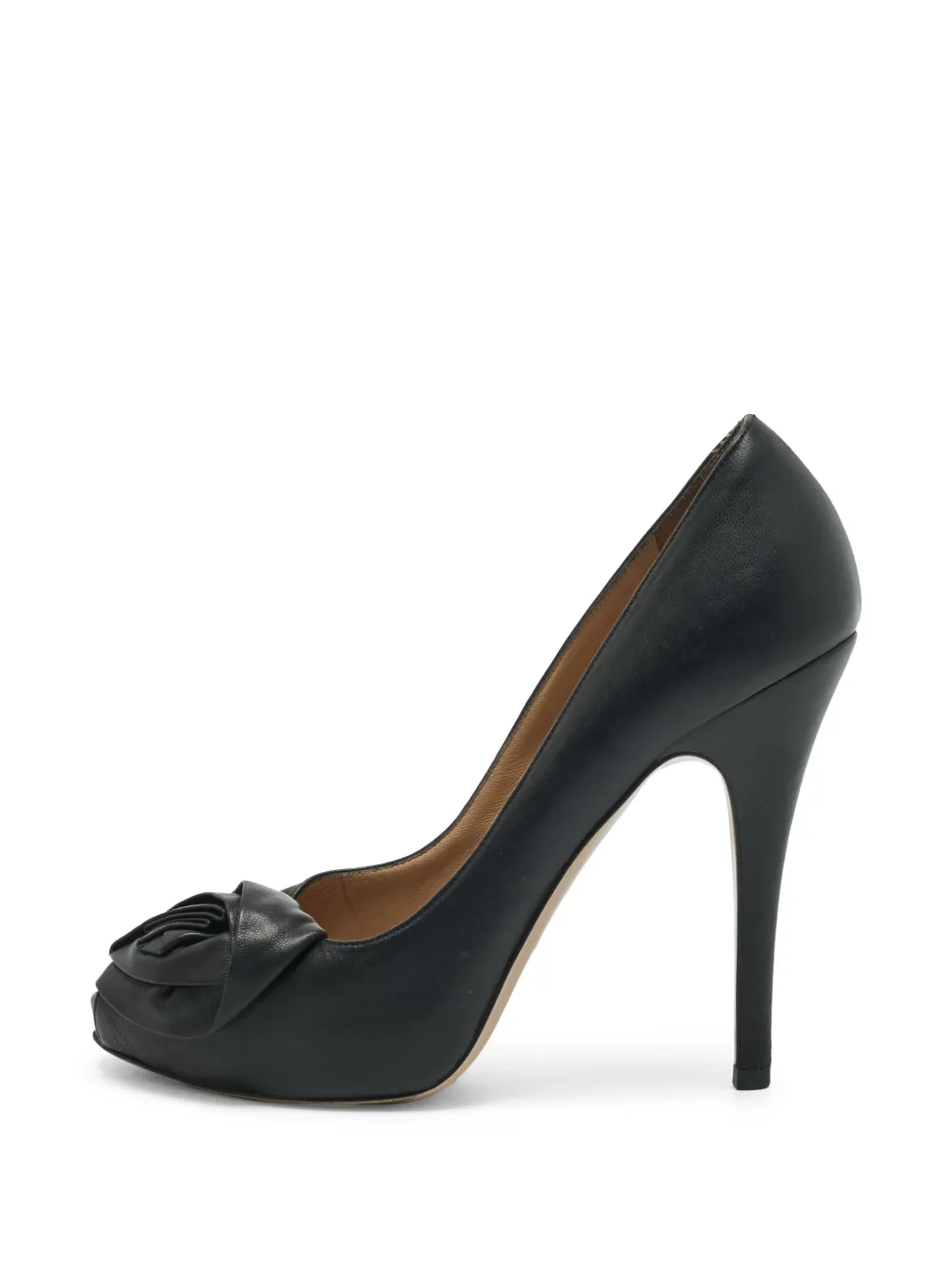 Valentino Garavani Pre-Owned Pumps con dettaglio rosa - Nero