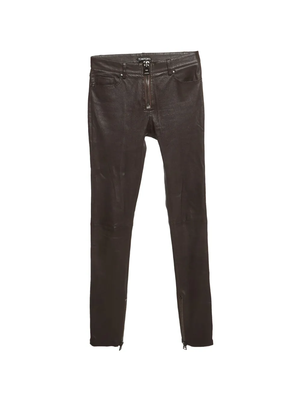 Tom Ford Vintage Pantaloni in pelle - Marrone
