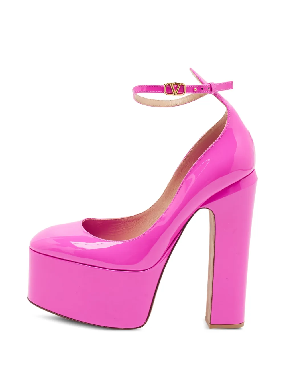 Valentino Garavani Pre-Owned Tan-Go Pumps mit Logo - Rosa