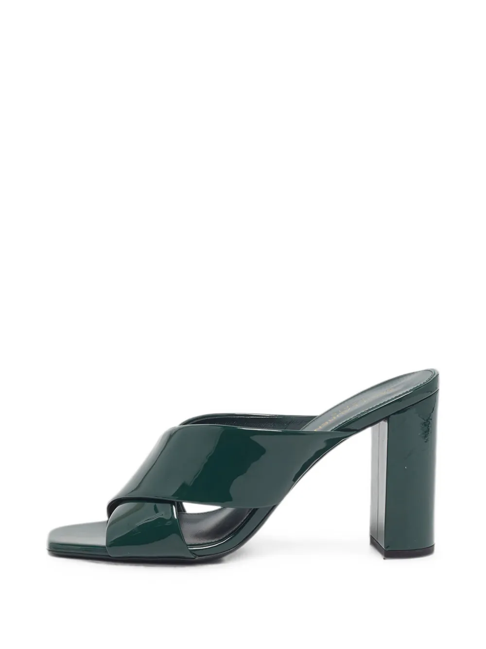 Saint Laurent Pre-Owned Sandali con design a incrocio Loulou - Verde