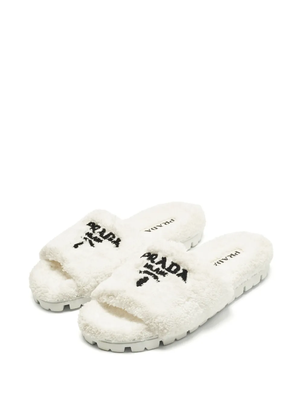 Prada Pre-Owned Sandali con ricamo - Bianco