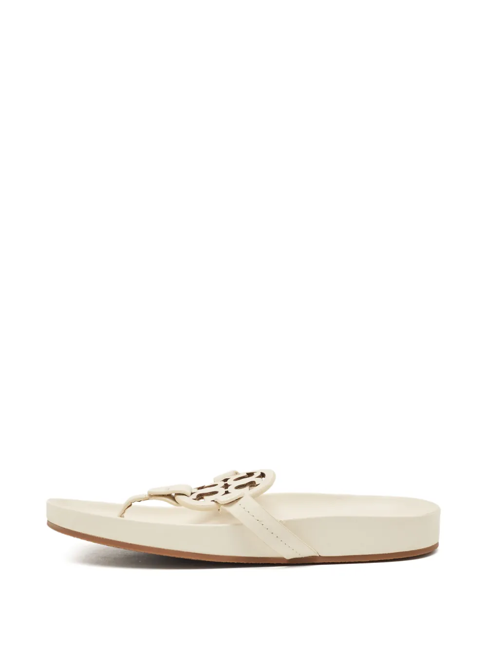 Tory Burch Sandalen mit Logo - Weiß