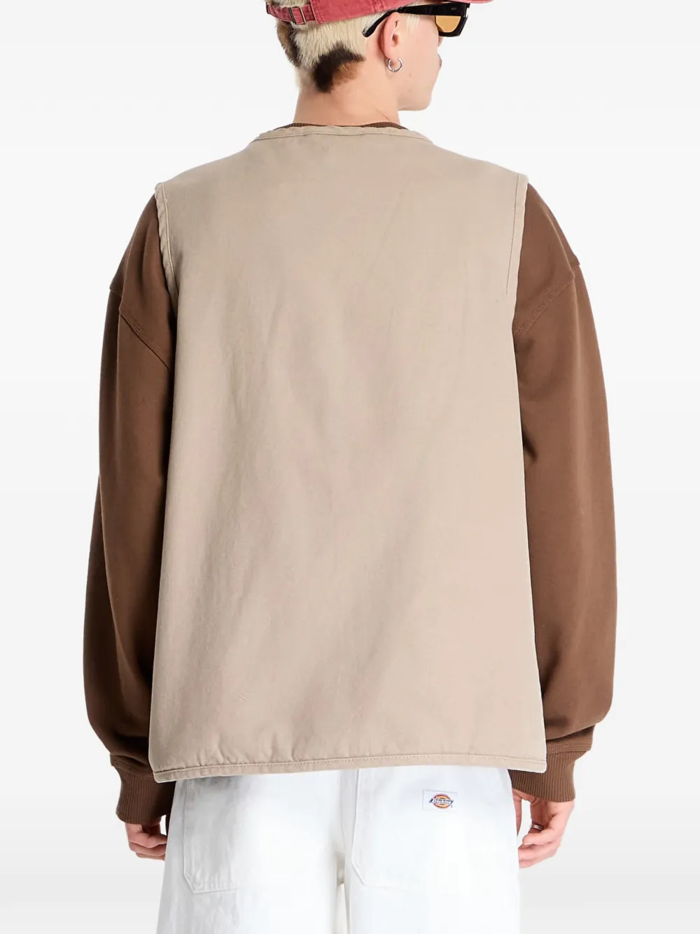 DICKIES Canvas gilet met rits Beige