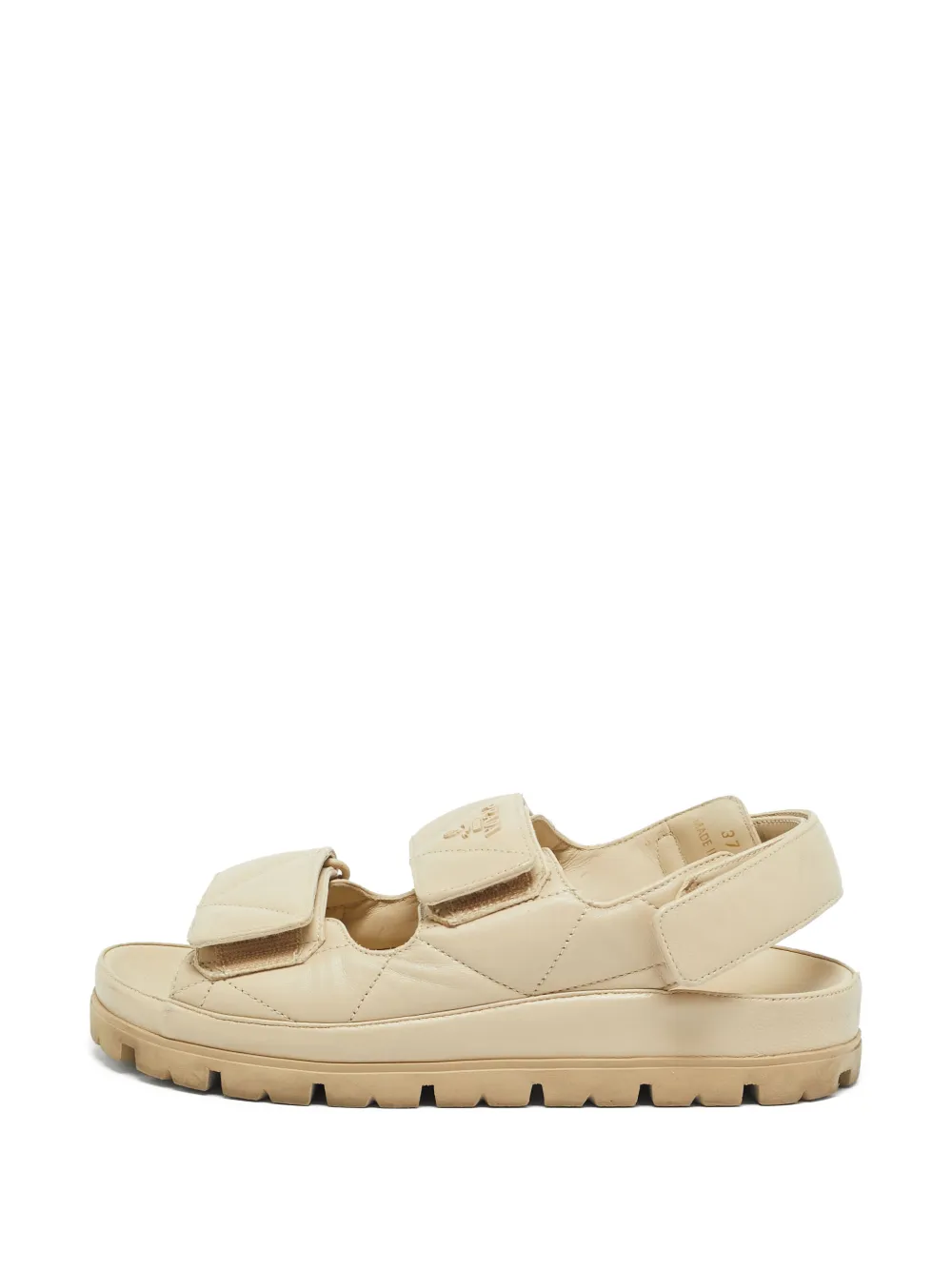 Prada Pre-Owned quilted slingback sandals - Toni neutri