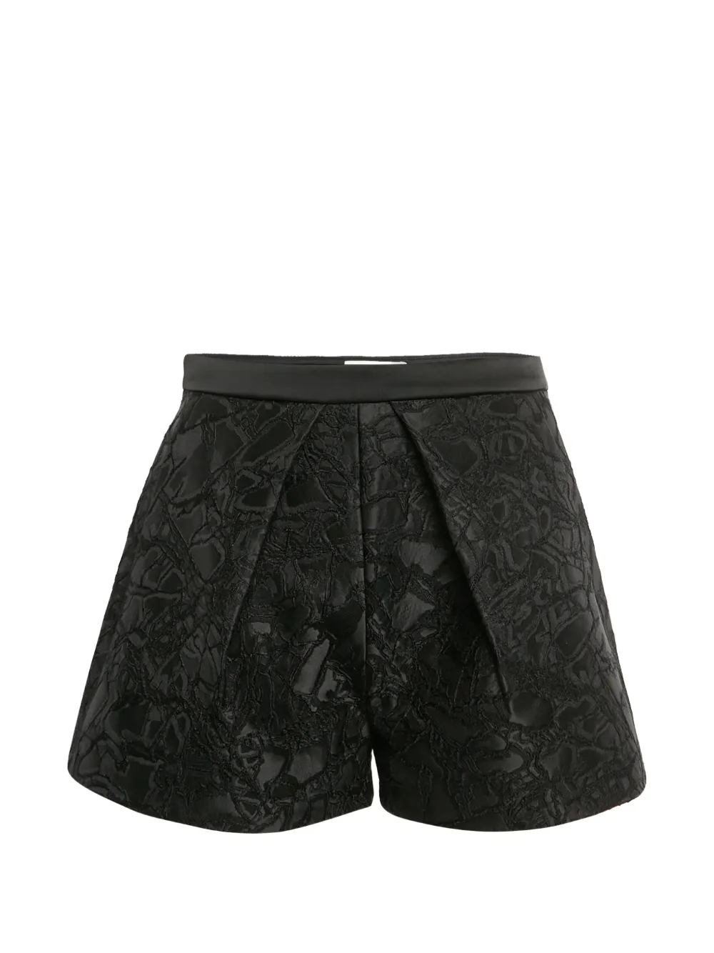 Balenciaga Pre-Owned jacquard-texture pleated shorts - Nero