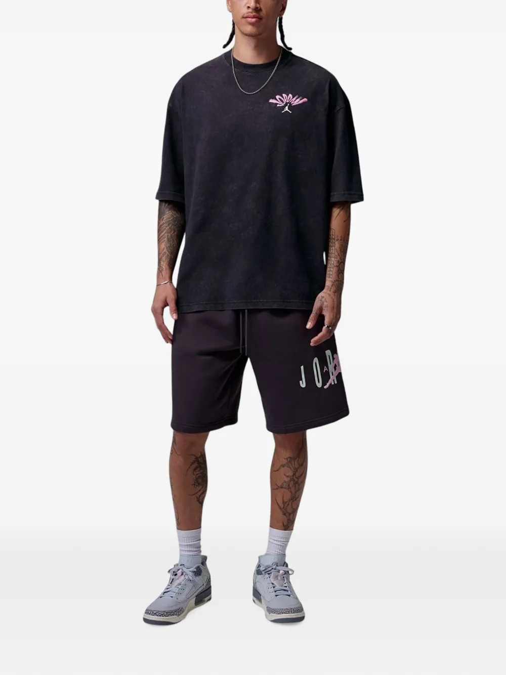 Jordan T-shirt met print Zwart