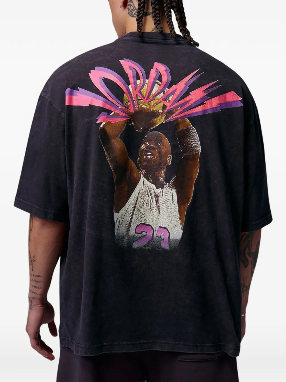 Jordan T-shirt met print Zwart