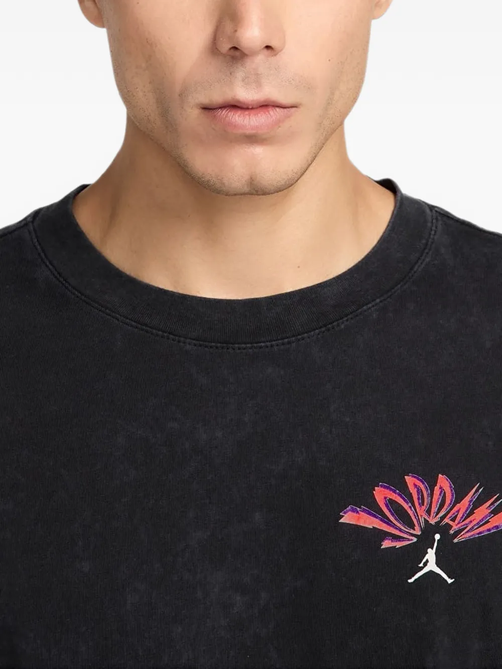 Jordan T-shirt met print Zwart