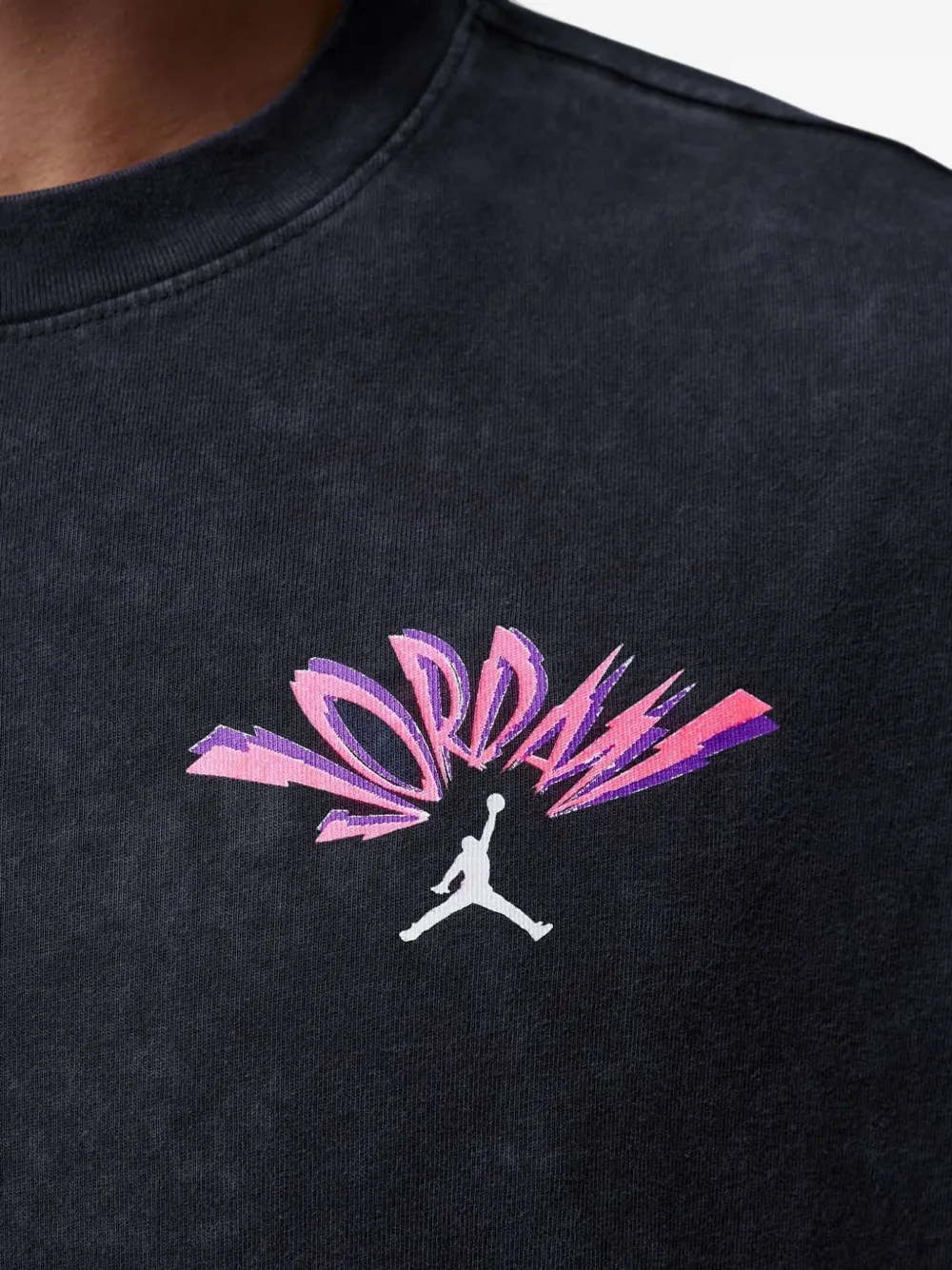 Jordan T-shirt met print Zwart