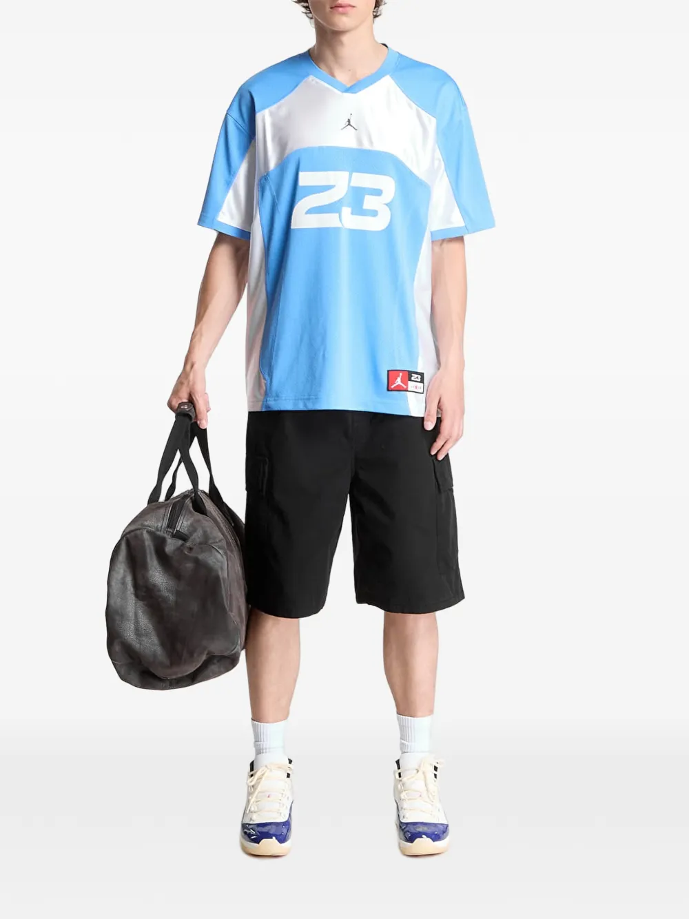 Jordan Flight jersey T-shirt Blauw