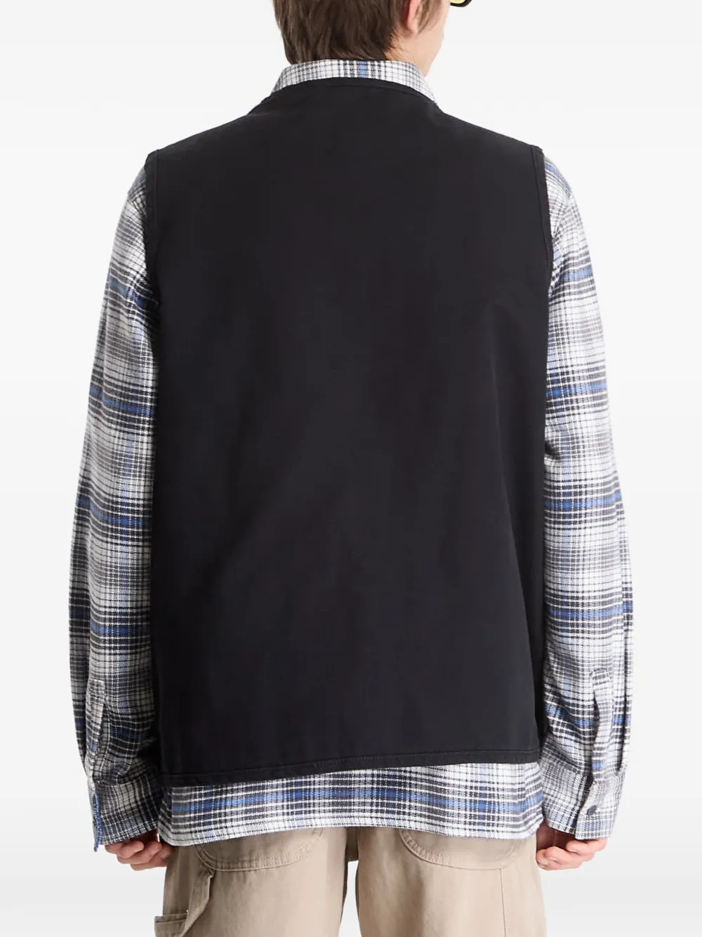 DICKIES Canvas top met logo-patch Zwart