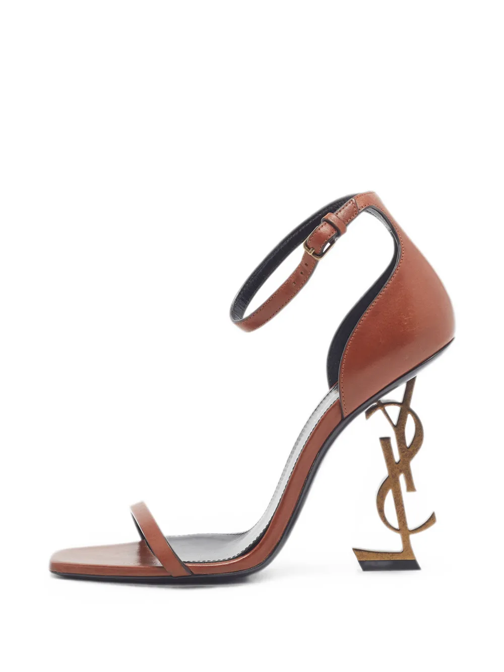 Saint Laurent Pre-Owned Opyum ankle-strap heeled sandals - Marrone