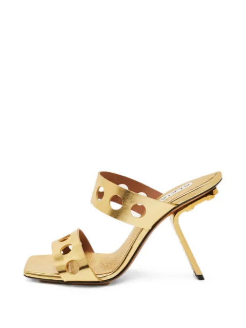 Alaïa Pre-Owned cut-out leather heeled sandals