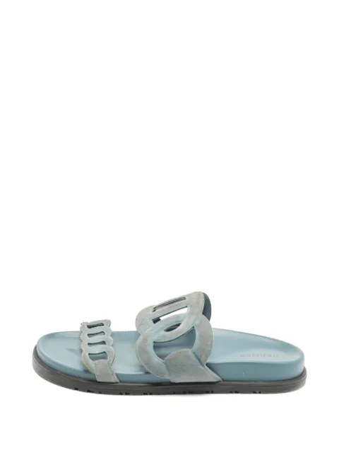 Hermès Pre-Owned Extra Chaine d'Ancre suede sandals