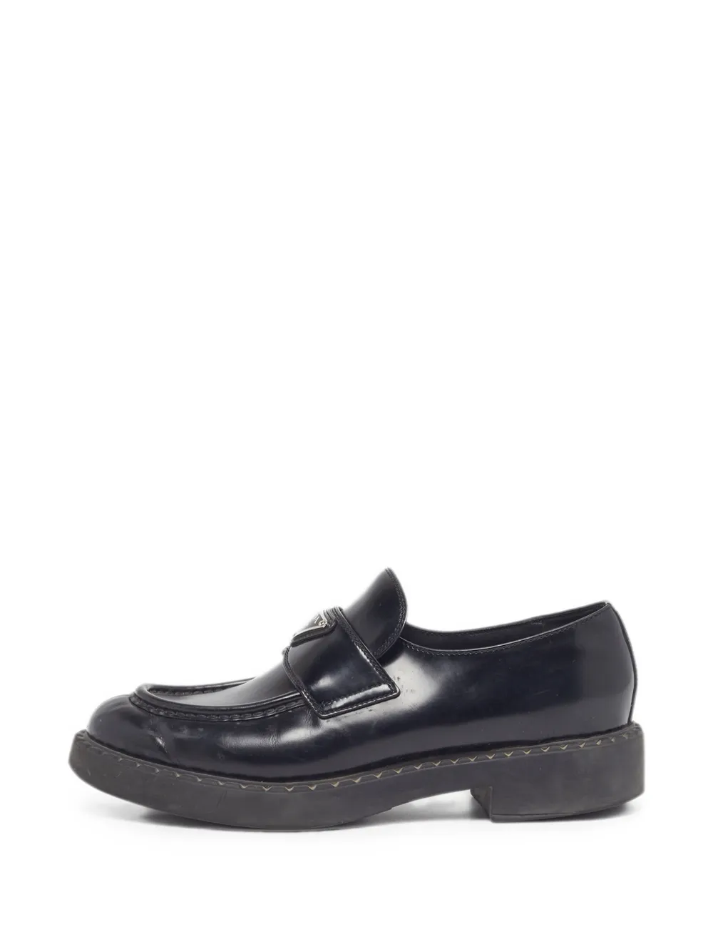 Prada Pre-Owned leather loafers - Nero