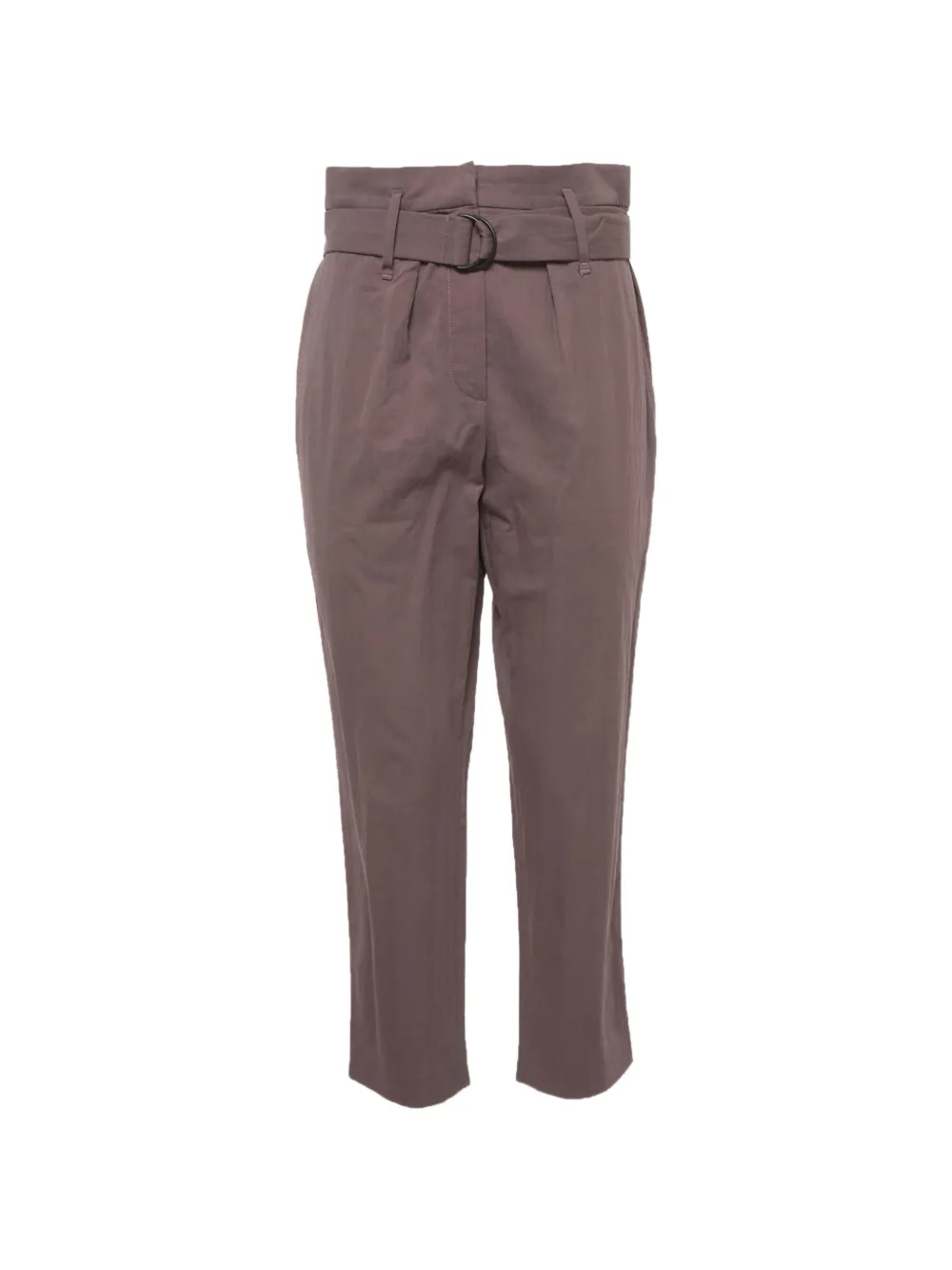 Brunello Cucinelli belted straight-leg trousers - Violett