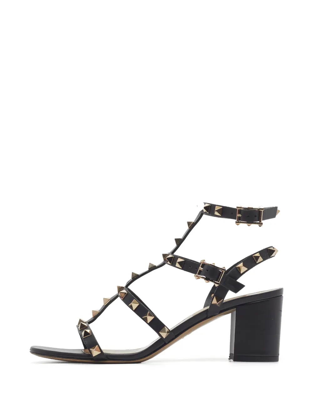 Valentino Garavani Pre-Owned Rockstud caged sandals - Nero