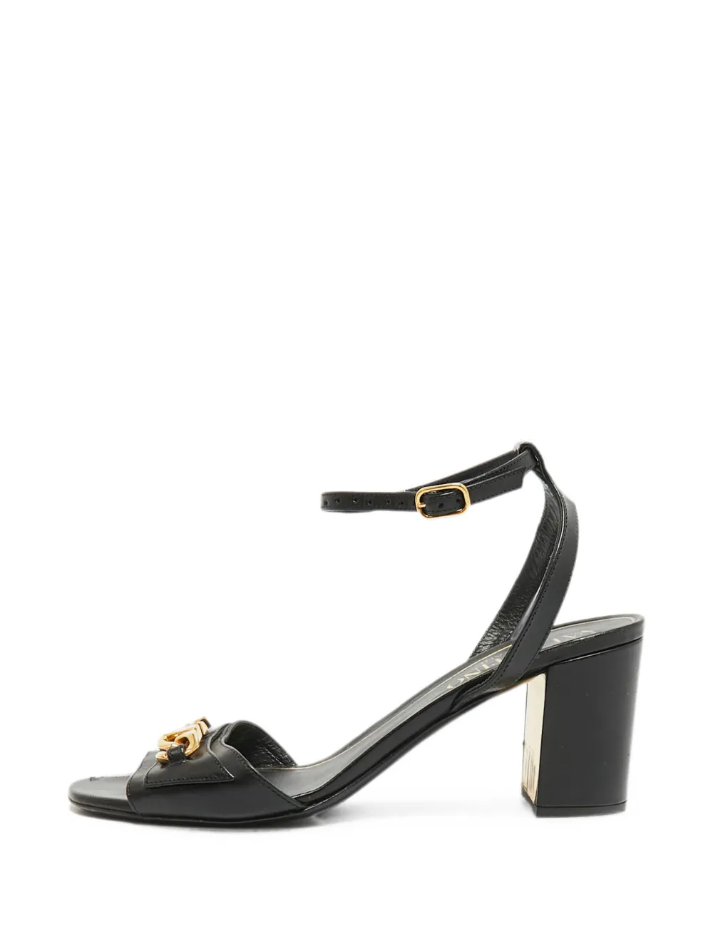 Valentino Garavani Pre-Owned VLogo ankle strap sandals - Nero
