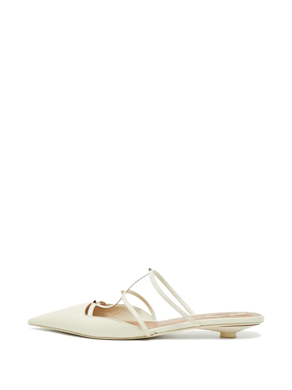 Valentino Garavani Pre-Owned Rockstud Wipsy mules - Toni neutri