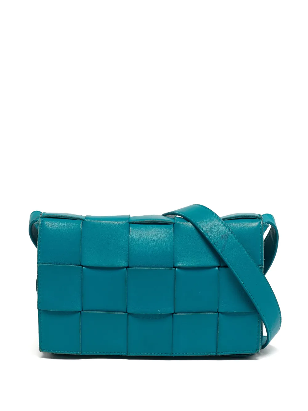 Bottega Veneta Pre-Owned Borsa a spalla Cassette con design Intrecciato - Verde