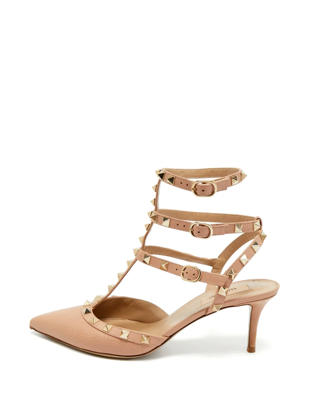 Valentino Garavani Pre-Owned Rockstud pointed-toe pumps - Toni neutri