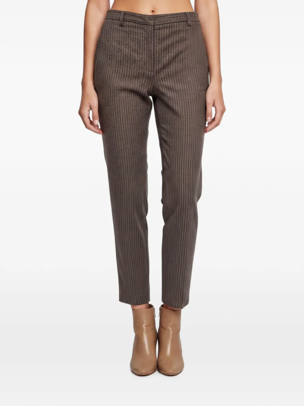 Fabiana Filippi Pantaloni a righe - Marrone