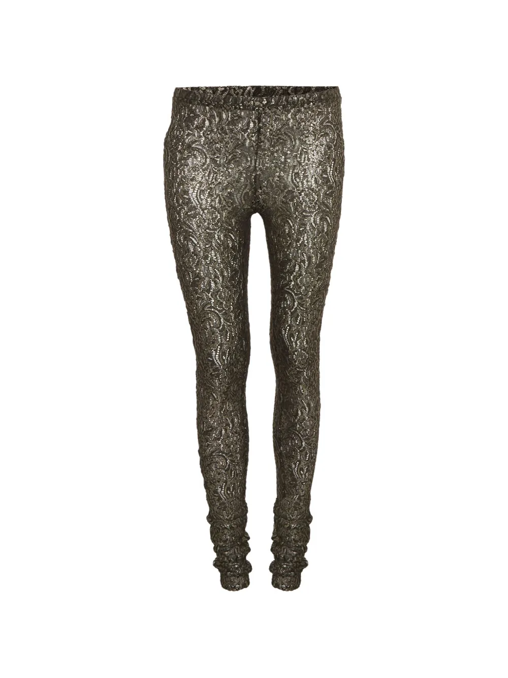 Just Cavalli Vintage laced straight-leg trousers - Silver