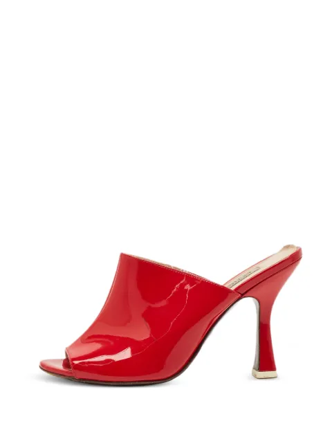 The Attico leather heeled sandals