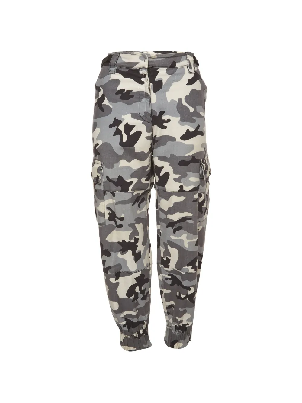 Miu Miu Pre-Owned camouflage-print cargo pants - Grigio