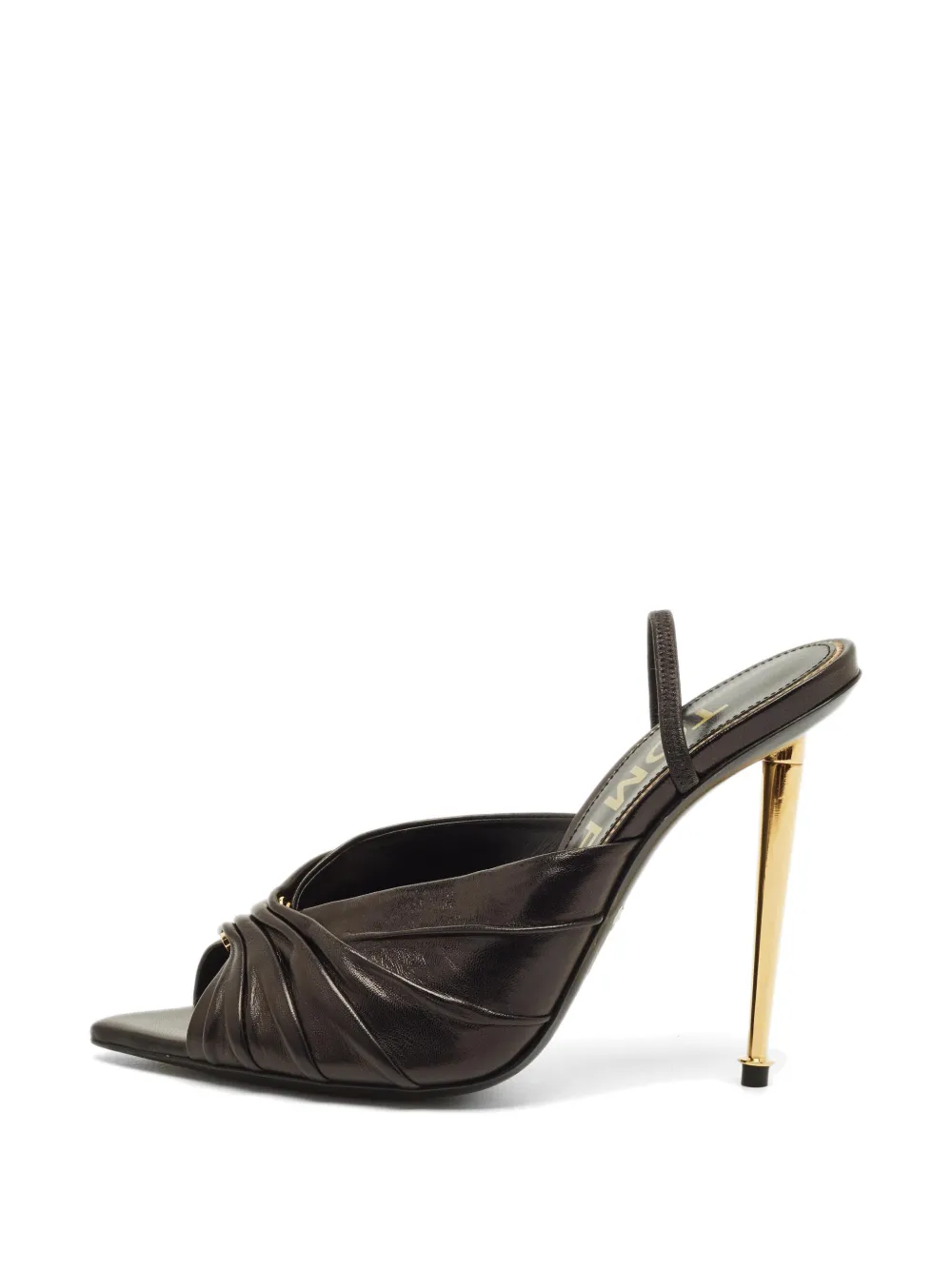 Tom Ford Vintage Sandalen mit Falten - Schwarz