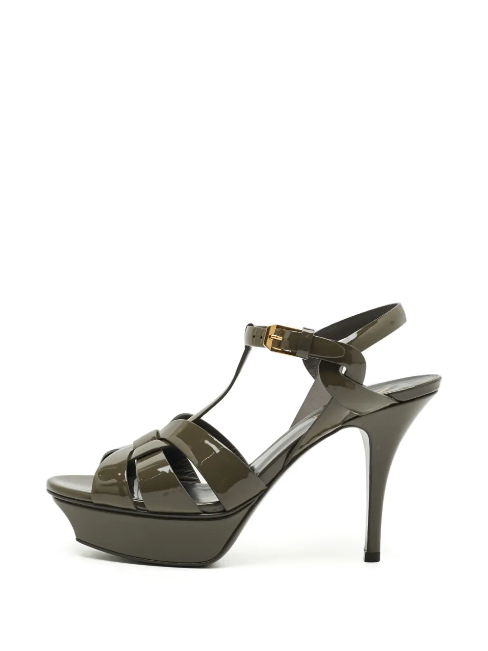 Saint Laurent Pre-Owned Tribute Plateau-Sandalen - Grün