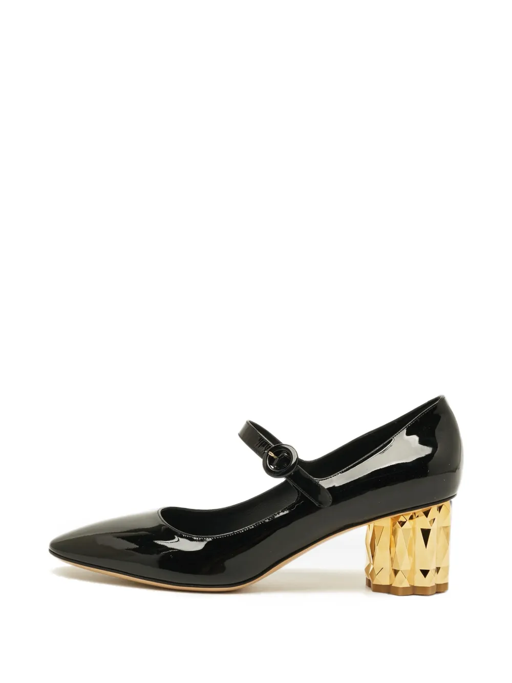 Ferragamo Pre-Owned Mary Jane in pelle verniciata - Nero