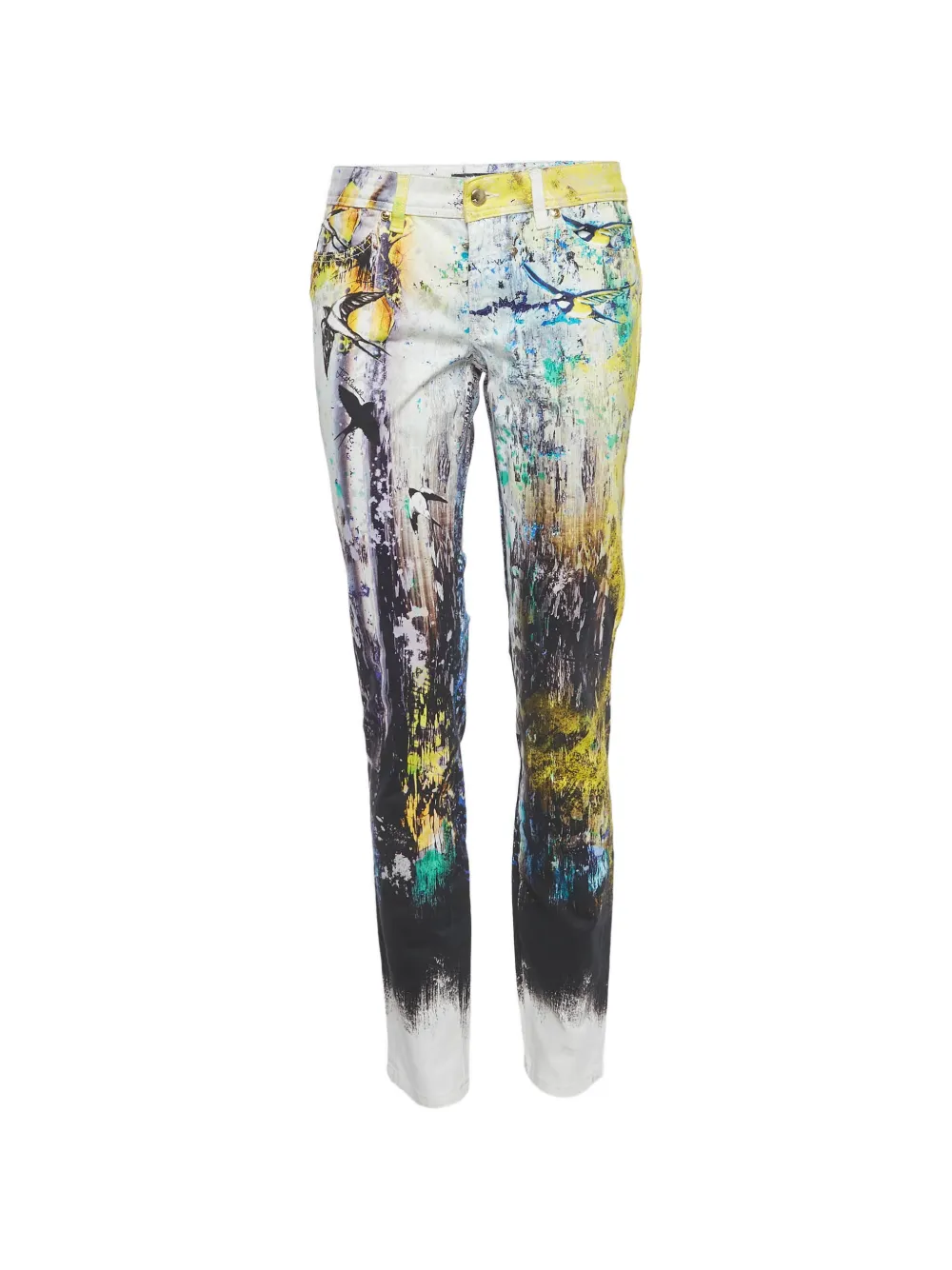 Just Cavalli Vintage printed skinny jeans - White