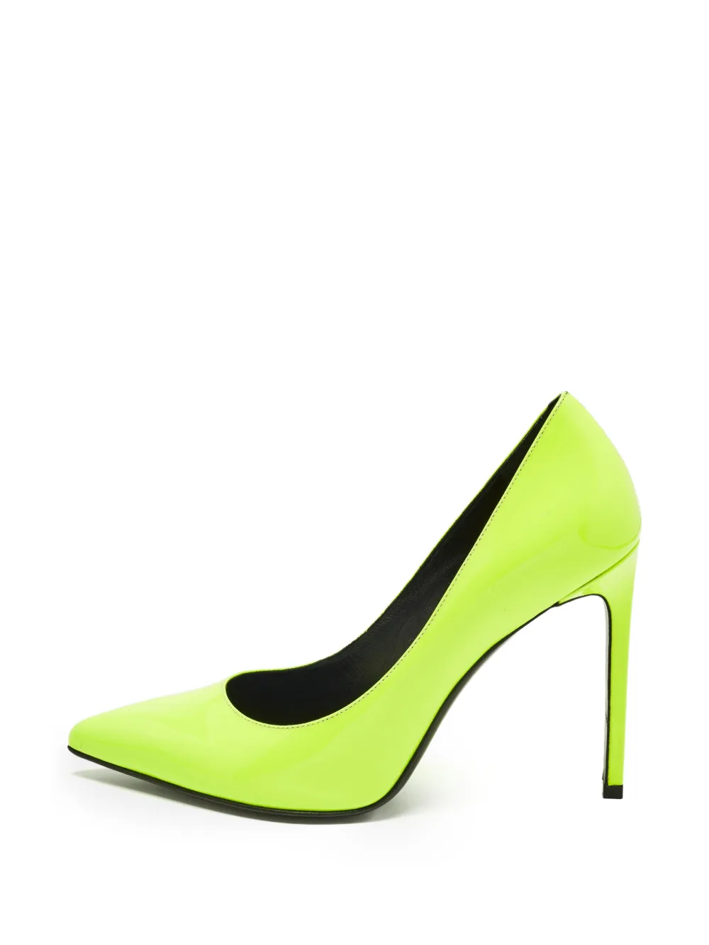 Saint Laurent Pre-Owned leather pointed toe pumps - Grün