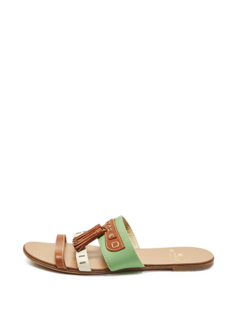 Etro Pre-Owned fringe leather slides - Toni neutri