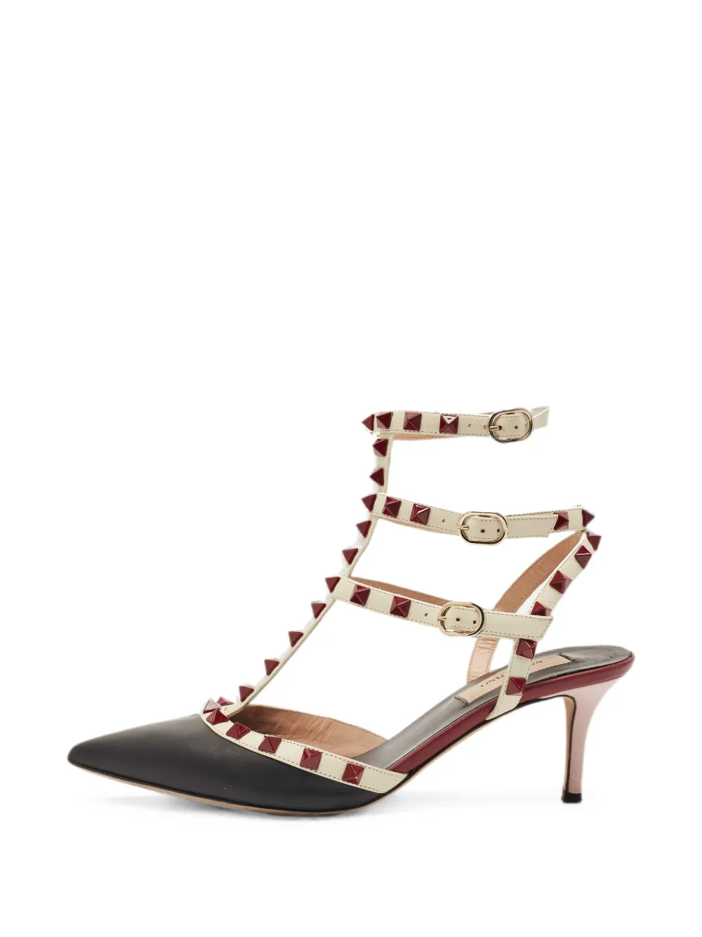 Valentino Garavani Pre-Owned Rockstud caged pumps - Toni neutri