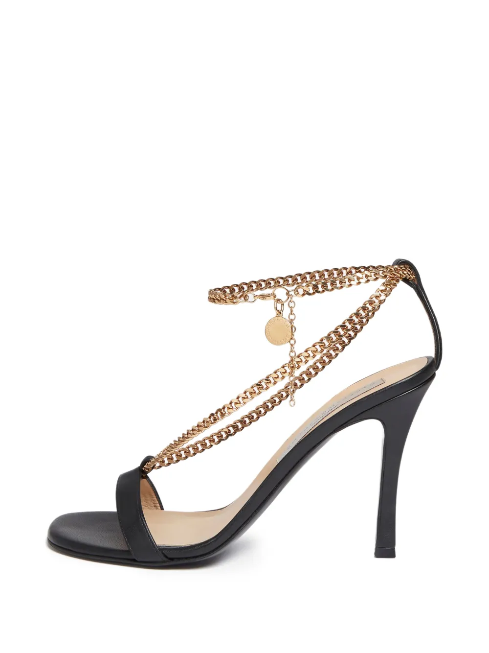 Stella McCartney Pre-Owned Stella Chain ankle strap sandals - Nero