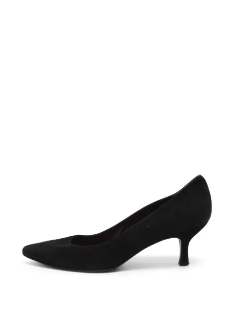 Stuart Weitzman pumps i ruskind med spids tå